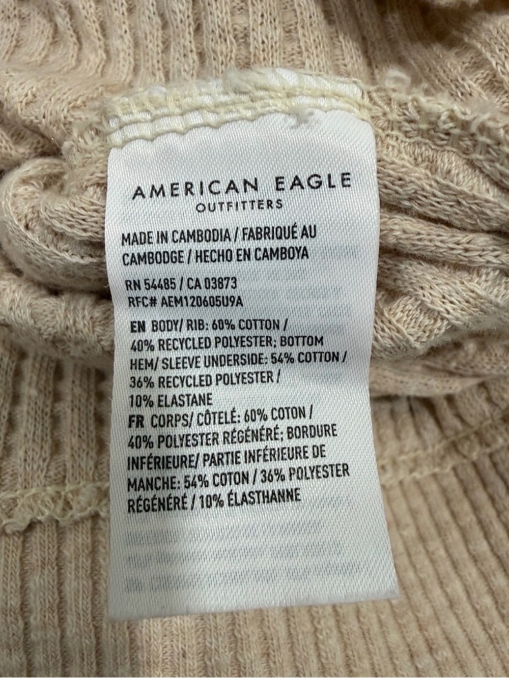 American Eagle Outfitters Big Hug Crew Neck Waffle NYC Sweatshirt - Picture 9 of 10